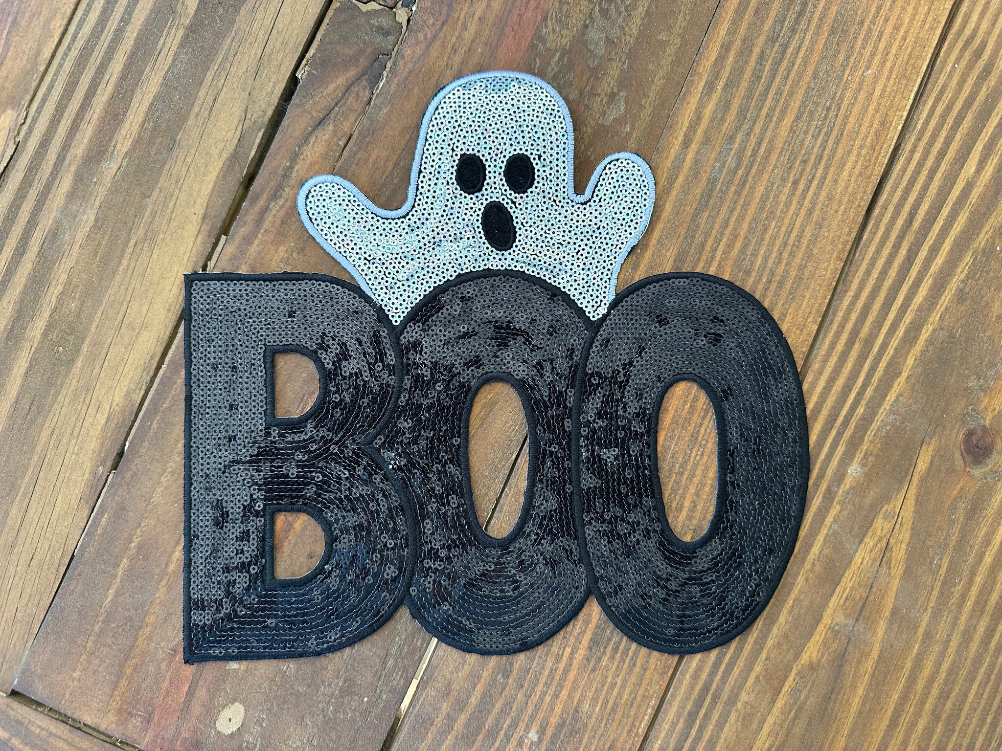 Boo Sequin Patch