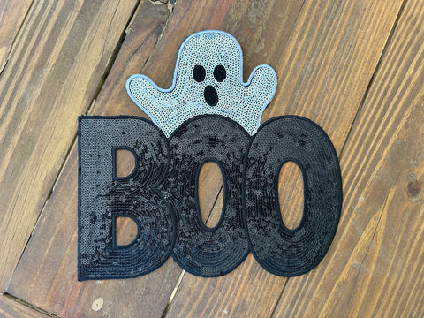 Boo Sequin Patch