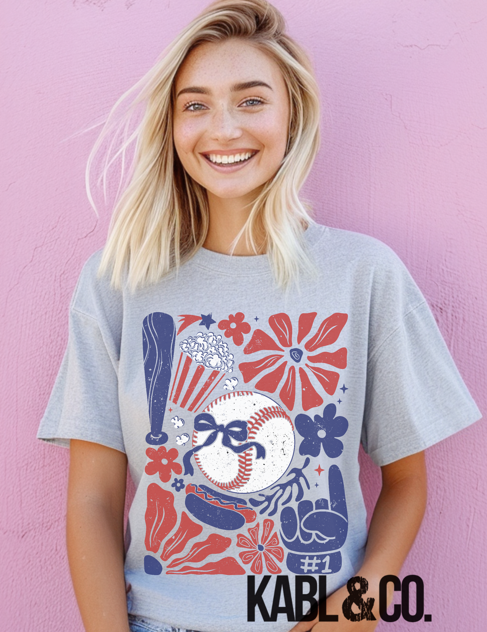 Baseball Floral Collage