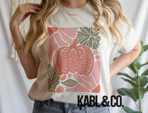 Vintage Floral Pumpkin Cream
