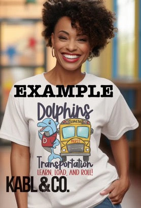 School Bus Custom Mascot