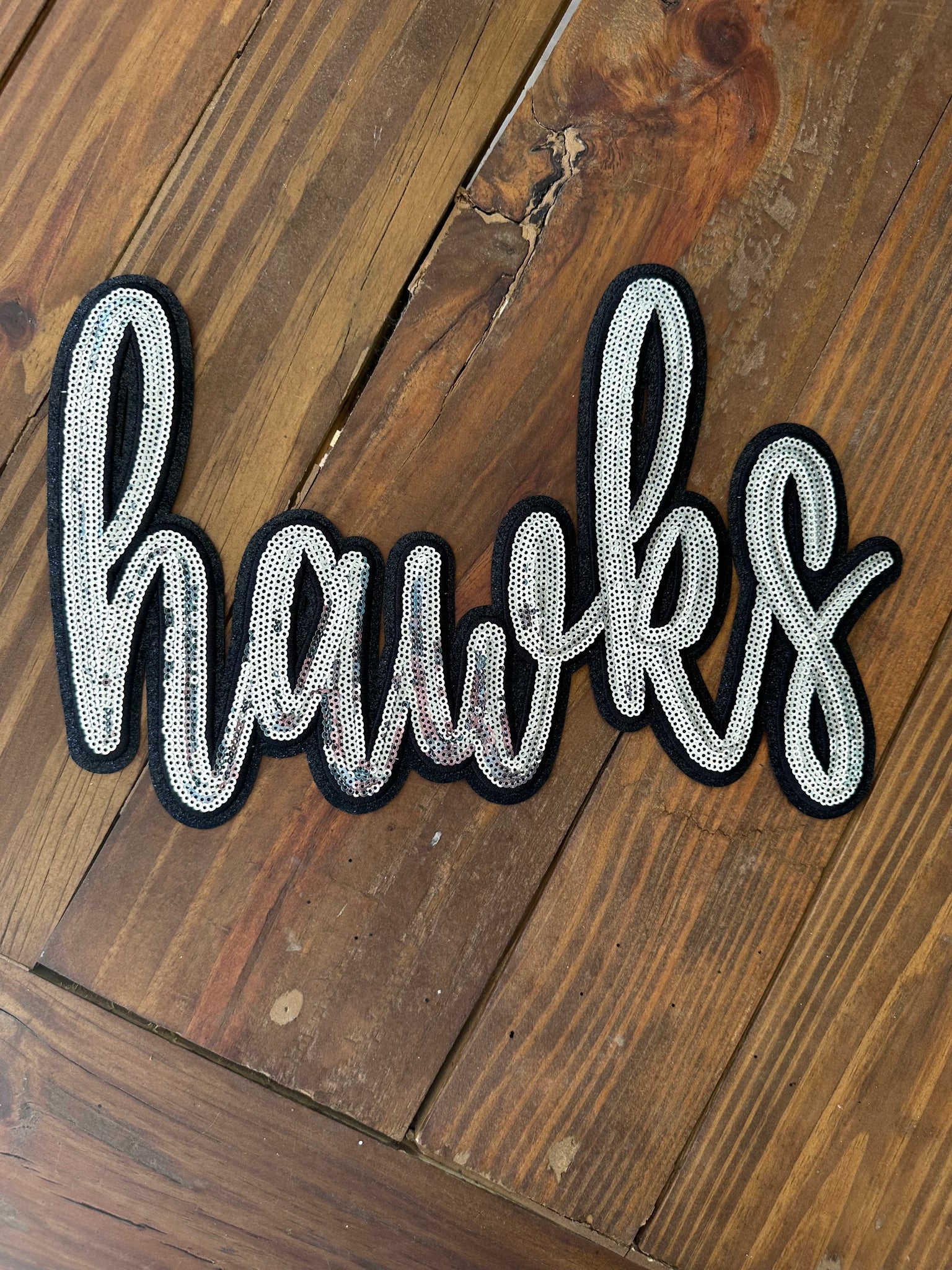 Hawks Sequin Patch