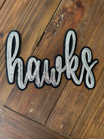 Hawks Sequin Patch