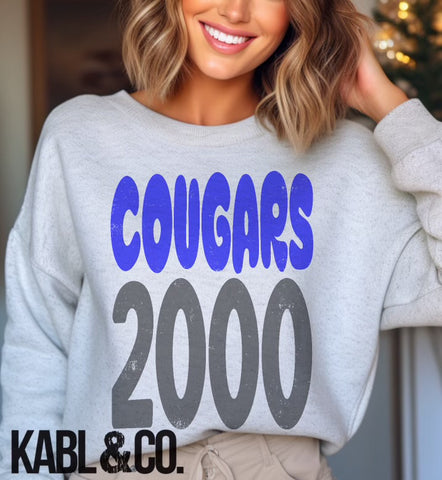 Hankins Cougars 2000 Distressed