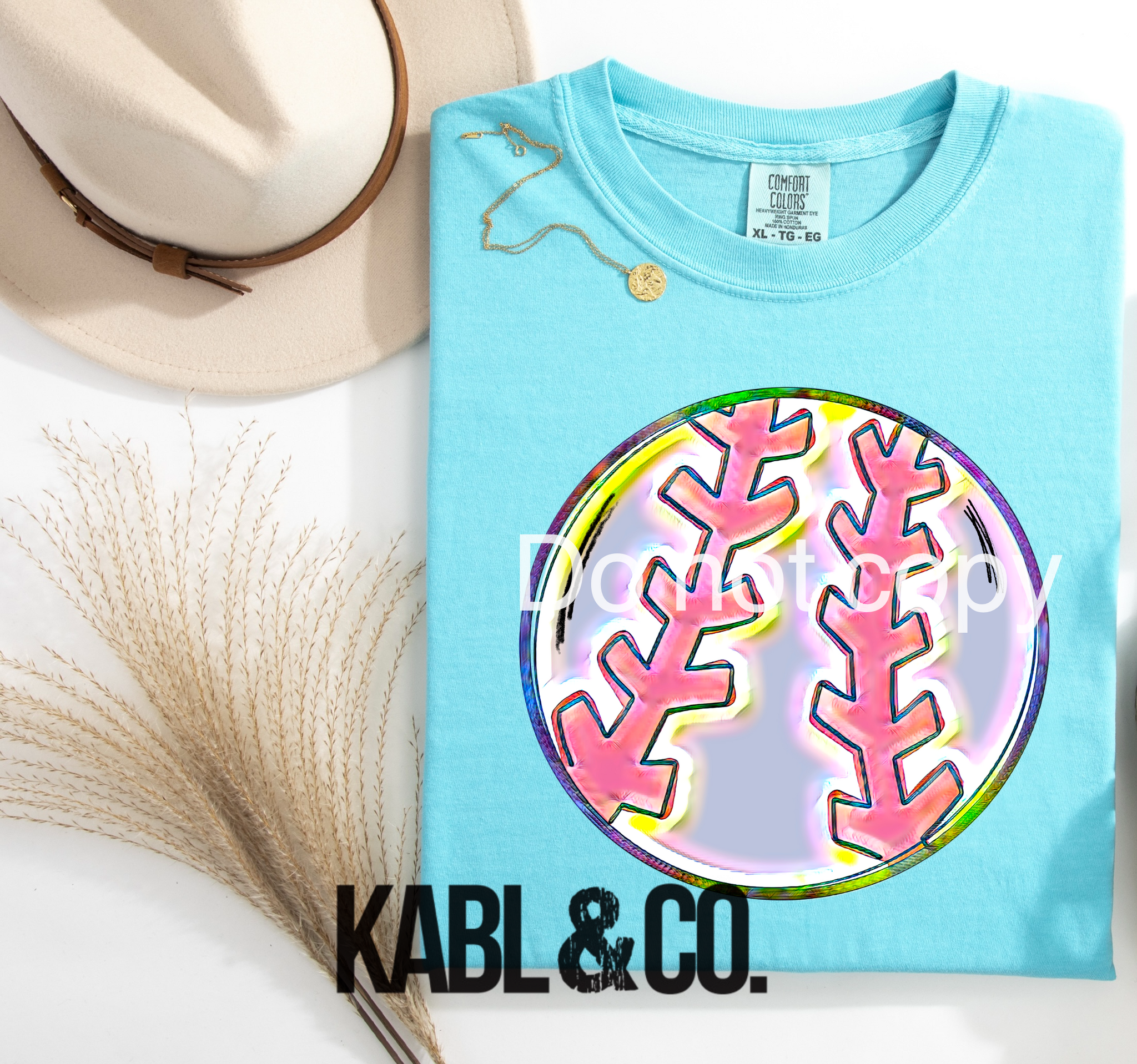 Watercolor Ball Baseball Softball