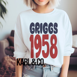 Griggs 1958 Distressed