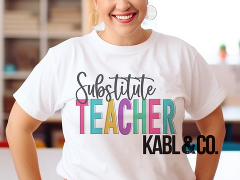 Substitute Teacher Fun Block
