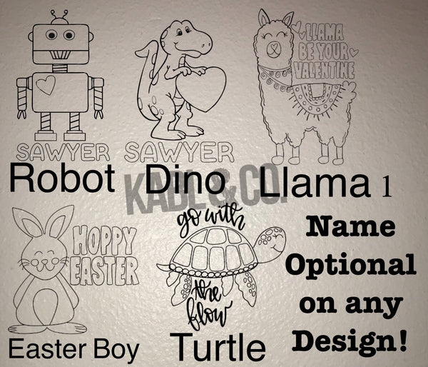 Coloring Tee’s Easter