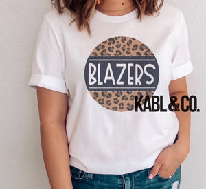 Burns Blazers Leopard Circle
