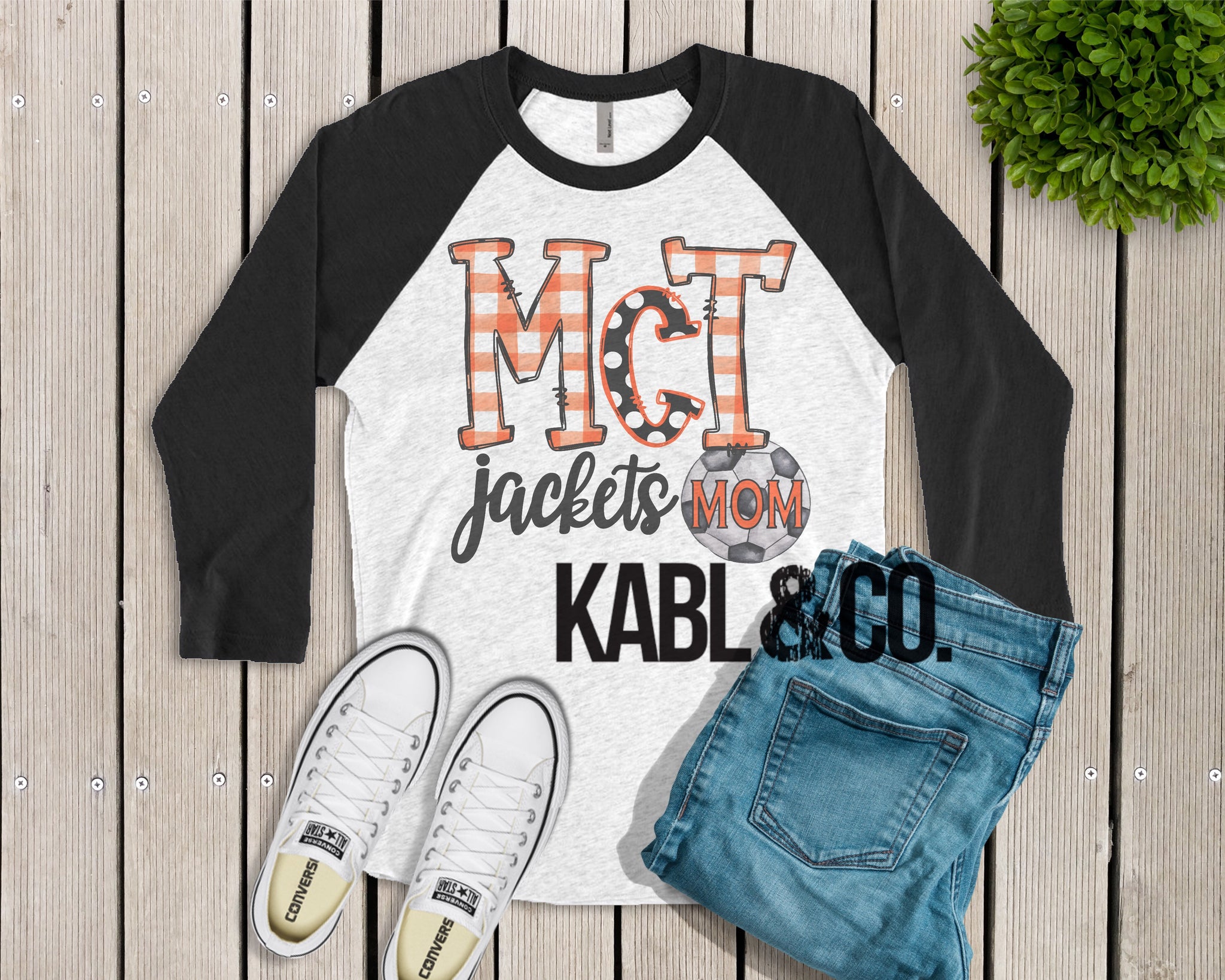 McGill Soccer Mom (Black Raglan)