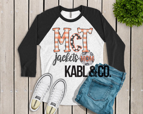 McGill Soccer Mom (Black Raglan)