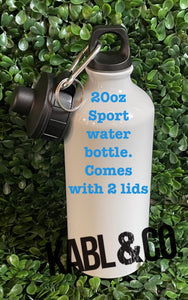 20oz. Sport Water Bottle with 2 Lids - Drinkware
