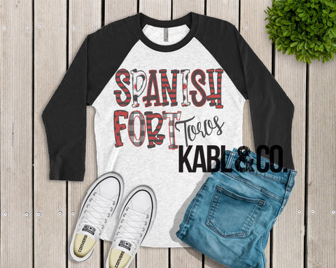 Spanish Fort Toros 2 (Black Raglan)