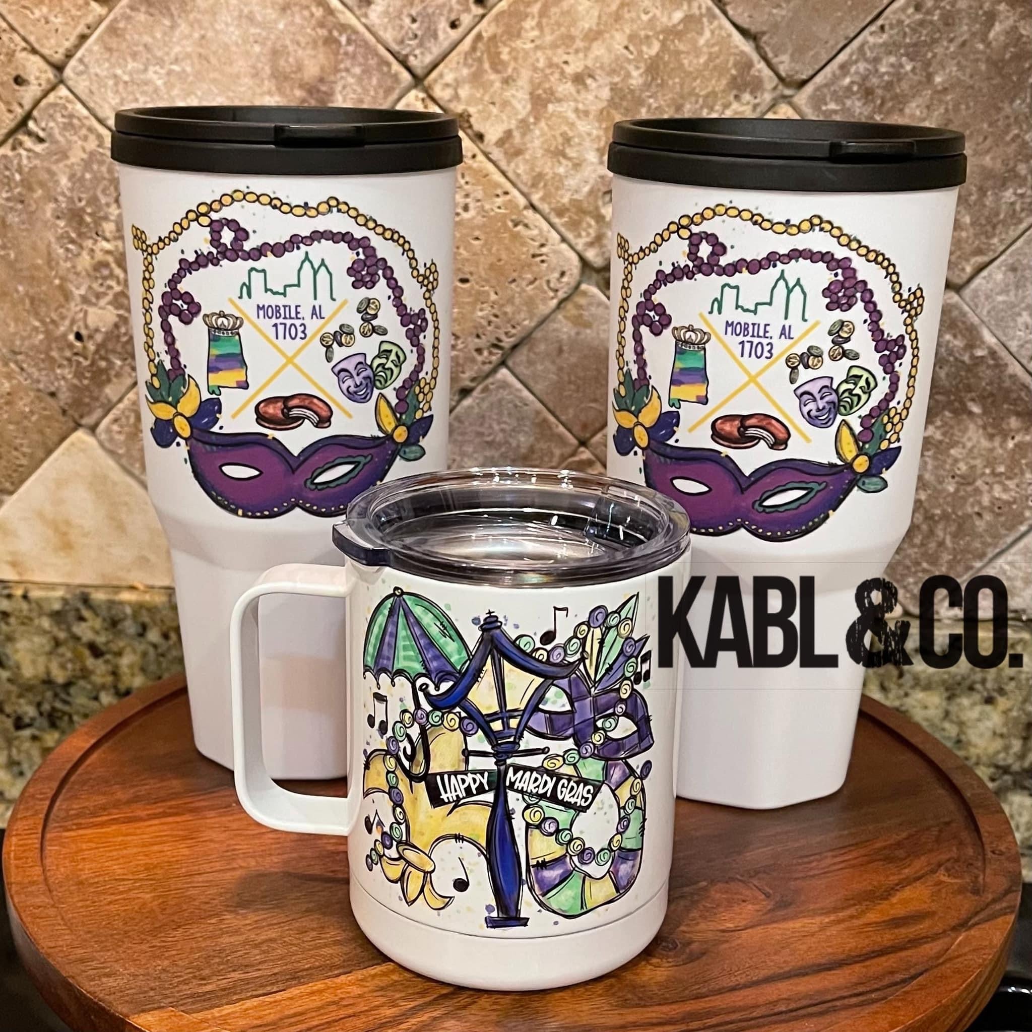 Mardi Gras Drinkware