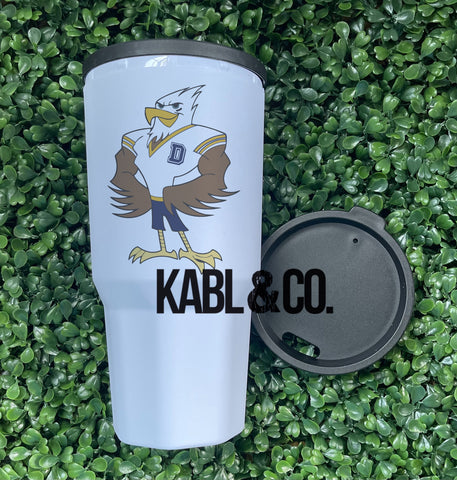 Dawes Hawk Mascot Tumbler