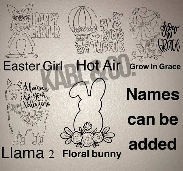 Coloring Tee’s Easter