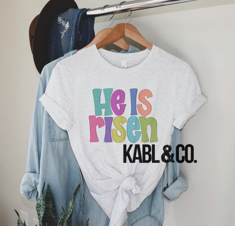 HE IS RISEN (colors) Easter
