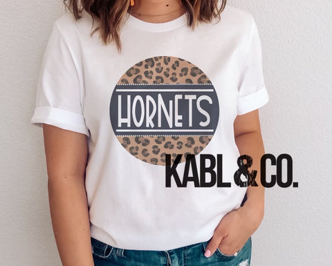 Baker Hornets Leopard Circle