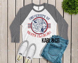 South Alabama Vintage Raglan