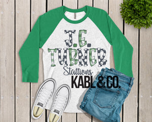 JE Turner (Green Raglan)