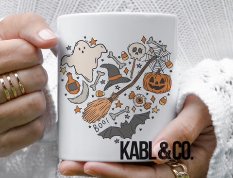 Heart Halloween - Fall- Mug