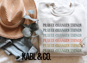 Prayer Changes Things Retro