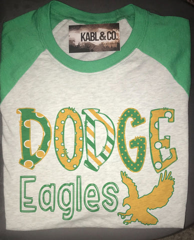 Dodge Eagles (Green Raglan)