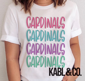 Hutchens Cardinals Colorful Stack